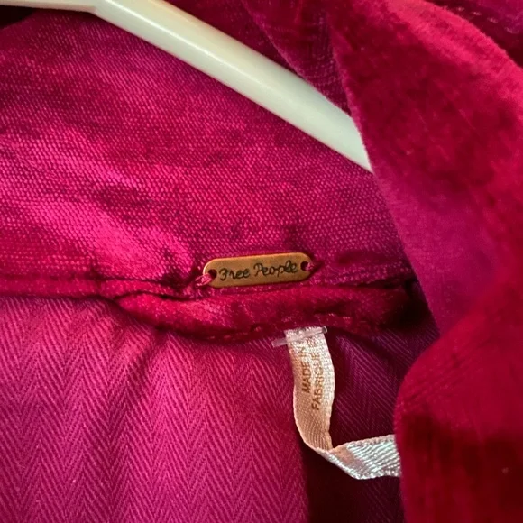 Free People Velvet Trucker Jacket - Picture 3 of 8